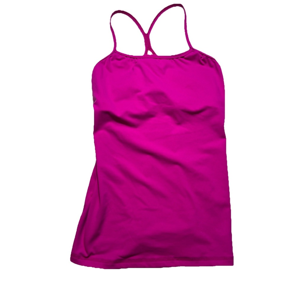 Lululemon Womens Pink Built In Bra Racerback Athletic Tank Top Size 4 Yoga Gym